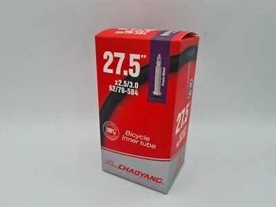 27,5 CHAOYANG Fahrrad Schlauch MTB Fatbike 62/76-584 27,5x2.5/3.0 Presta Ventil