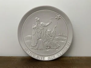 Vtg Frankoma Decorative Plate JF Joniece Frank Three Wise Men 1982 Excellent - Picture 1 of 15