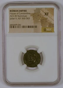Roman Empire AD 360-363, AE3 Ancient Coin for Julian II, NGC Graded XF - Picture 1 of 4