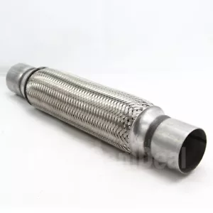 CLAMP / WELD EXTENDSION 2.5"x12" 16" STAINLESS STEEL EXHAUST FLEX PIPE COUPLING - Bild 1 von 5