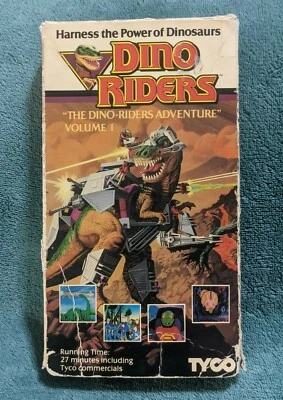 Dino Riders VHS Cassette Tape Adventure Volume 1 Vol Tyco 1987 Kids Fantasy - Image 1 of 4