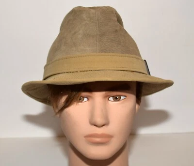 Vintage Dobbs Beige Suede with Side Buckle on Hatband Mens Fedora Hat Size 7 1/2 - Image 1 of 4