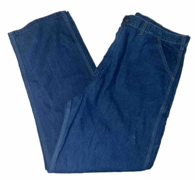 Jeans de mezclilla de carpintero vintage Sears Roebuck Union hechos en Estados Unidos 42 X 32 42x32 índigo Foto 1 de 4