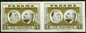 PANAMA-1961– PANAMA & COSTA RICA PRESIDENTS IMPERF. PAIR -VF** - Bild 1 von 1