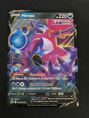 Hoopa V JUMBO Card SWSH176 Black Star Promo Pokémon - Image 1 of 2