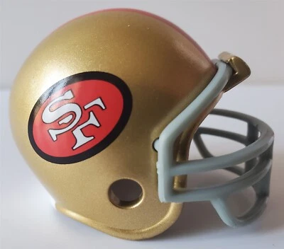 Riddell NFL 2 英寸口袋尺寸头盔超级碗 24 旧金山 49 人队 — 第 1/4 张图片