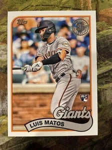 2024 Topps Series 1 #89B-24 Luis Matos 1989 35th Anniversary Giants RC rookie - Picture 1 of 2
