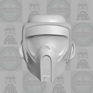 Star Wars Scout Trooper RotJ custom head for 1:6 1:10 1:12 1:18 action figures - Picture 1 of 1