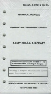 Historical book for OH-6A Aircraft Checklist, Operator and Crewmember's - Imagen 1 de 1