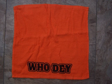 Cincinnati Bengals Football Rally/Promo Towel 15"x14" Jungle Stadium Giveaway Cover