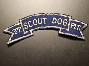 1960s US Army Vietnam Cold War Theater Made 37th Scout Dog Platoon Patch L@@K!!! - Bild 1 von 2