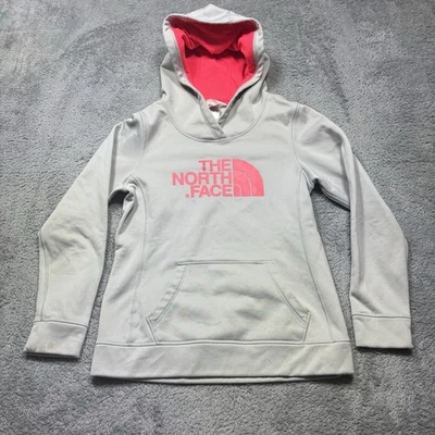 Sudadera con Capucha The North Face Para Mujer M Gris Rosa Fave-our-ite Pullover Bolsillo Exterior Foto 1 de 4