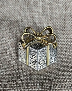 Brosche Anstecknadel Anhänger "BESTE" signiert/Silber/Gold Weihnachtsgeschenk #3b - Bild 1 von 5