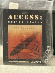 Cubierta de álbum de música Led Zeppelin Remasters de 10 m - Tarjeta telefónica Jumbo Back Stage Pass - Imagen 1 de 2