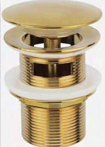 Freestanding Bathtub Drain, Pop-up Drain Brushed Gold B0CBJ7WX6C - Picture 1 of 1