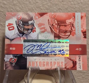 2003 Upper Deck #FA-AL Mike Alstott - Finite Autographs /177 BUCCANEERS AUTO - Picture 1 of 2