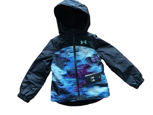 UNDER ARMOUR UA Storm MANATAUG Fleece Lined Hooded JACKET Girls Size 4 - rt $58 - Picture 1 of 3