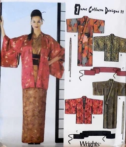 SIMPLICITY 5839 SEW PATTERN MISS KIMONO HAORI OBI SASH TIE ASIAN OUTFIT XS-XL UC - Picture 1 of 3