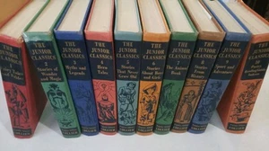 Vintage The New Junior Classics by Collier Childrens Vol 1-10 Complete Set 1958 - Imagen 1 de 12