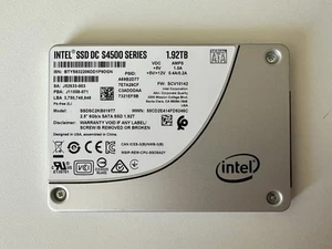 Intel 1.92TB DC S4500 Series SSD SSDSC2KB019T7 2.5" SATA III Solid State Drive - Picture 1 of 3