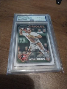 Tarjeta de novato Jordan Westburg 2024 Topps autógrafo certificado por PSA Baltimore Orioles - Imagen 1 de 3