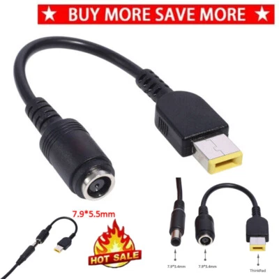 Conector redondo 7,9 mm para adaptador de extremidade quadrada pigtail para IBM Lenovo Thinkpad Ultrabook - Imagem 1 de 4