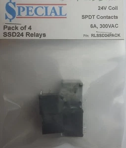 SSD-24 Relays Solid State 24V Coil SPDT Contacts 6A 300VAC (Pack of 4) - Bild 1 von 1
