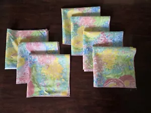 FASST 7 Vintage Stoffservietten. jede Pastell Blumen Wildblumen 17x17 cm - Bild 1 von 8