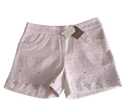 Pantalones Cortos Elevenses Anthropologie Talla 6 Marfil Tribal Lentejuelas Nuevos con Etiquetas Foto 1 de 4