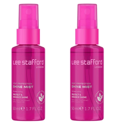 x2 Bruma para el cabello Lee Stafford Heat Protection Shine 50 ml (paquete de 2) Foto 1 de 3