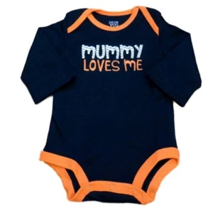 Carter's Infant Boys Black Mummy Loves Me Halloween Creeper Bodysuit - Picture 1 of 1