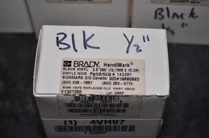 BRADY. HandiMark BLACK VINYL 0.5"X50' 142287 4VH97 - Picture 1 of 1