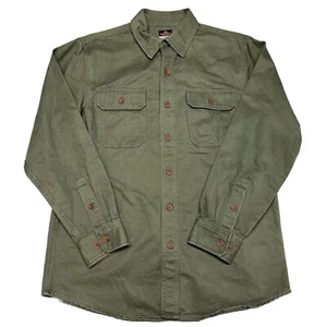 Ridgecut Toughwear Shirt Womens Medium Hunter Green Rugged Outdoor Heavy Fall - Picture 1 of 5