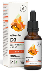 Aura Herbals Vitamin D3 FORTE 2000 IU, 30 ml, FREE P&P