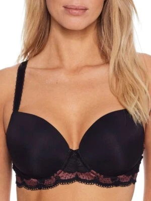Panache BLACK/FIG Clara Moulded Sweetheart Bra, US 36E, UK 36DD - Image 1 of 4