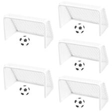 5 Sets of Dollhouse Soccer Set Goal Net Soccer Model Miniature Soccer