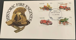 Australia FDC 1983 Historic Fire Engines - Picture 1 of 4