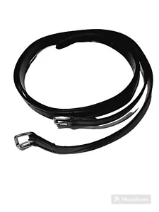 Pair Of Black Rocking Horse Stirrup Leathers - Picture 1 of 4