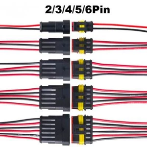 2/3/4/5/6-Pin Way Seal Car Electrical Male Female Wire Connector Plug Waterproof - Picture 1 of 8