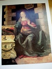 Peinture Léonard de Vinci reproduction L'annonciation 1472 à encadrer 