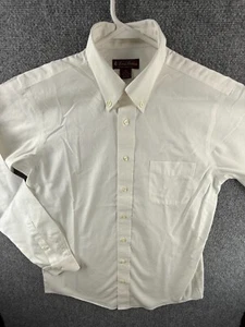 Brooks Brothers White Size 20 Button Down Non Iron Long Sleeve Pocket Cotton - Picture 1 of 19