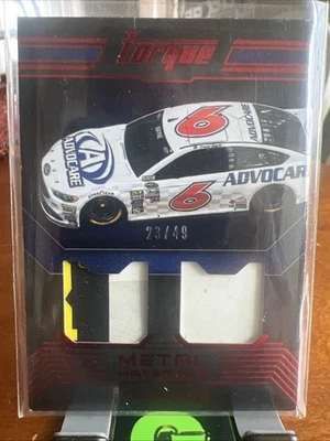 2016 Torque Racing Trevor Bayne #MM-TB Metal Materials Red /49 - Image 1 of 3