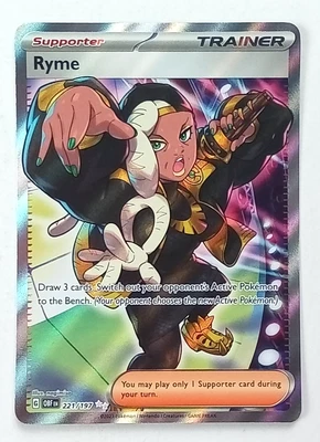 Ryme 221/197 Obsidian Flames Holo Rare Trainer Pokémon Card 2023 - Image 1 of 3