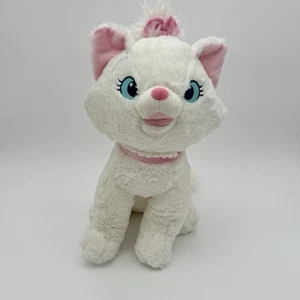 Peluche Disney Store Marie Aristogatti Bianco Rosa Fiocco Gatto Peluche Seduto - Foto 1 di 17