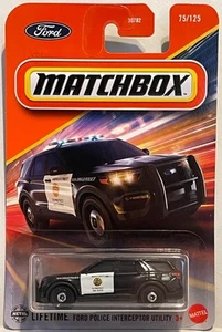 MATCHBOX 2023 FORD POLICE INTERCEPTOR UTILITY SAN DIEGO POLICE 75 / 125 - Picture 1 of 6