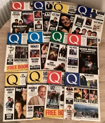 Q music Magazine x 12 bundle 1987 1988 1989 vintage & supplements Foto 1 de 4