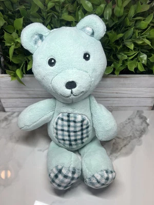 Peluche Laura Ashley Lovey Bear azul a cuadros Foto 1 de 4