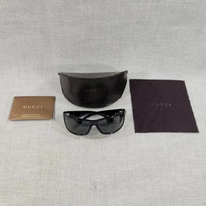 Gucci Sonnenbrille 2007 Vintage schwarz Wickeloptik Retro GG 1583/S D28P9 210124 Italy Made - Bild 1 von 14