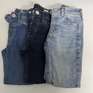 H&M Boys Jeans Blue Size 5T Denim Slim Fit Button Snap Lot Of 3 - Picture 1 of 9
