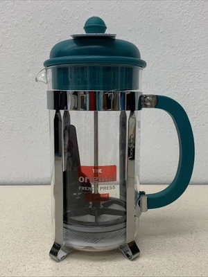 NOVO Bodum Original Prensa Francesa Café Cromado Plástico Tampa de Cabo Verde - Imagem 1 de 4